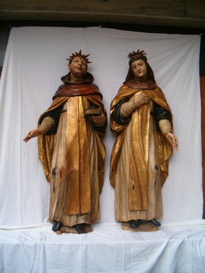 statue restaurate legno dipinto e dorato statue restaurate legno dipinto e dorato